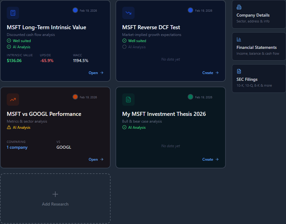 Microsoft DCF valuation model with adjustable assumptions
